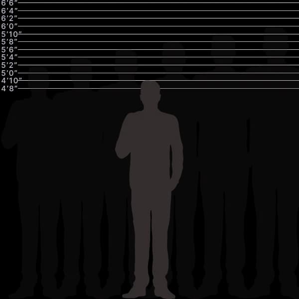Image showing human height of 147 centimeters with sizes label and comparison